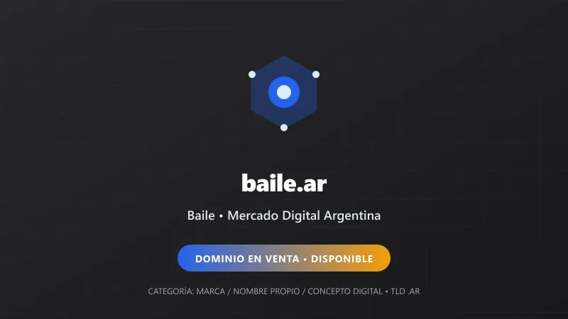 Identidad gráfica y activo digital para Baile en Argentina